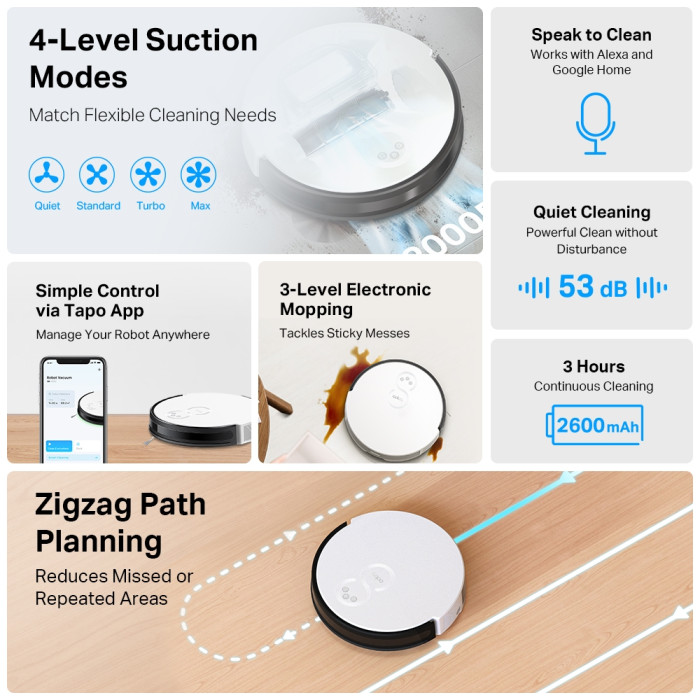 TP-Link Tapo RV10 Lite / Робот-пылесос