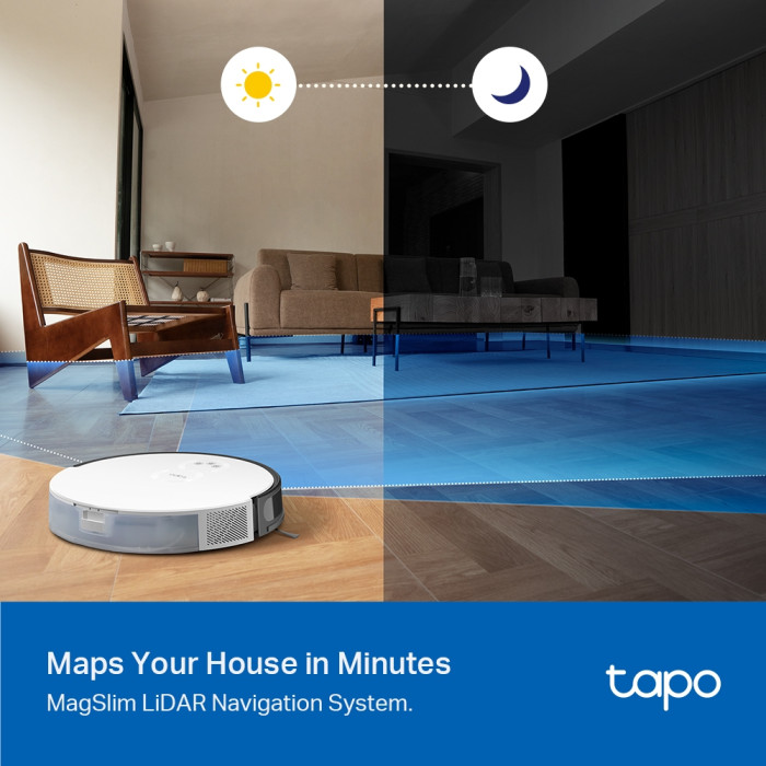 TP-Link Tapo RV20 / Робот-пылесос MagSlim с лидарной навигацией