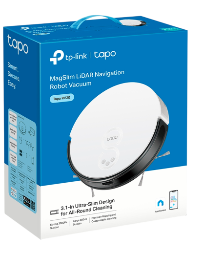 TP-Link Tapo RV20 / Робот-пылесос MagSlim с лидарной навигацией