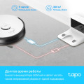 TP-Link Tapo RV30 Max Plus / Робот-пылесос с высокой мощностью всасывания 5300 Па, функция влажной уборки + интеллектуальная док-станция с автоматическим опорожнением / Black