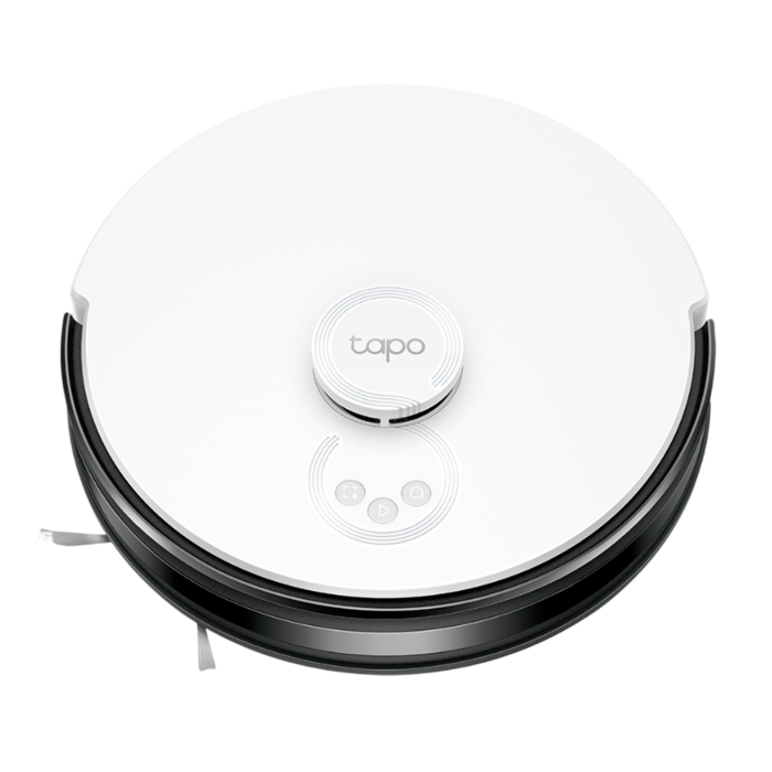 TP-Link Tapo RV30 Max Plus / Робот-пылесос с высокой мощностью всасывания 5300 Па, функция влажной уборки + интеллектуальная док-станция с автоматическим опорожнением / Black