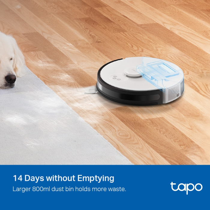 2 TP-Link Tapo RV30 Max / Робот-пылесос и швабра с гиперсилой всасывания 5300 Па / Black