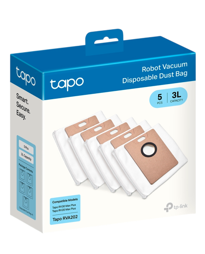 TP-Link Tapo RVA202 / Одноразовые пылесборники для робота-пылесоса Tapo (5 шт.)