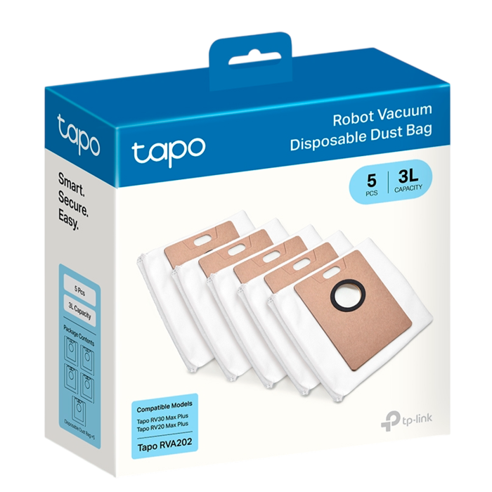TP-Link Tapo RVA202 / Одноразовые пылесборники для робота-пылесоса Tapo (5 шт.)