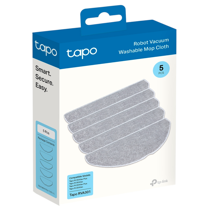 TP-Link Tapo RVA301 / Сменные салфетки для робота-пылесоса Tapo (5 шт.)