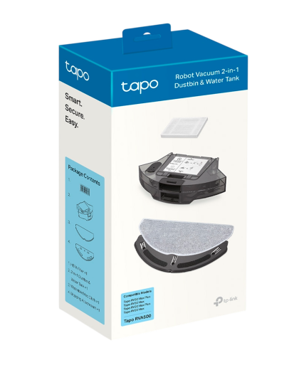 TP-Link Tapo RVA500 / Робот-пылесос Tapo 2-в-1: пылесборник и резервуар для воды