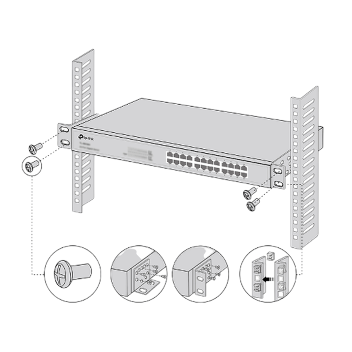 TP-Link Omada RackMount Kit-19 / Комплект для монтажа коммутаторов в стойку 19 дюймов