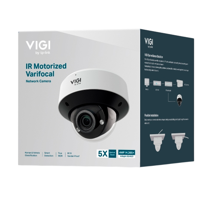 TP-Link VIGI InSight S245ZI / 4MP купольная IP-камера с ИК-подсветкой и моторизованным объективом.