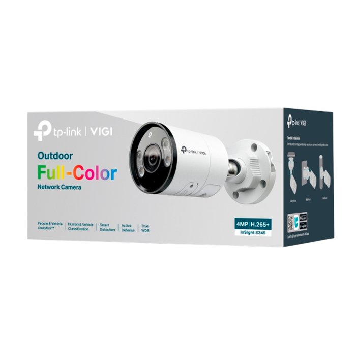 TP-Link VIGI InSight S345 (4мм) / 4MP Outdoor Full-Color цилиндрическая IP-камера