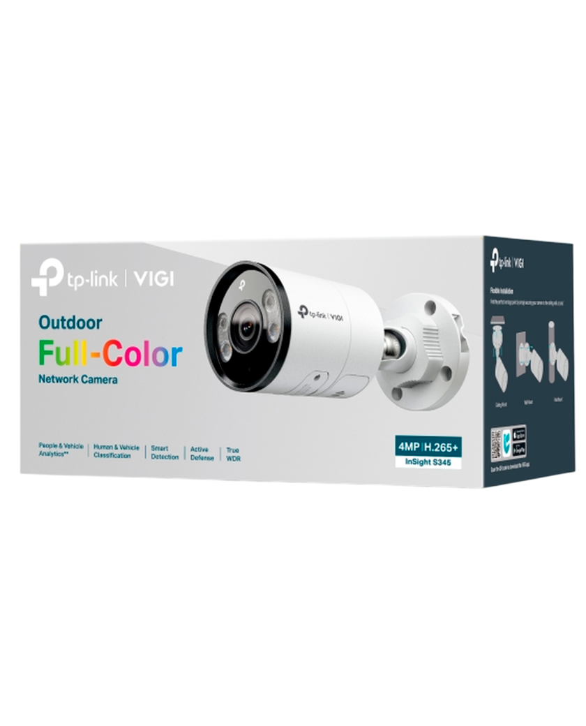 TP-Link VIGI InSight S345 (6мм) / 4MP Outdoor Full-Color цилиндрическая IP-камера