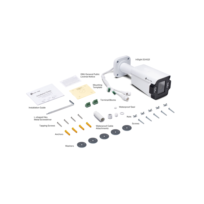 TP-Link VIGI InSight S345ZI / 4MP Outdoor цилиндрическая варифокальная IP-камера с ИК-подсветкой