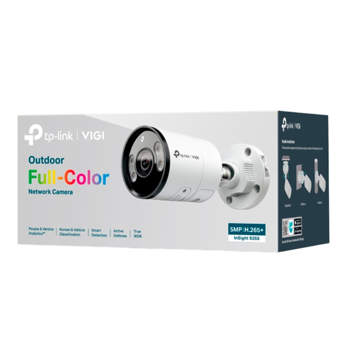 TP-Link VIGI InSight S355 (2.8мм) / 5MP Outdoor Full-Color цилиндрическая IP-камера 