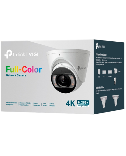 TP-Link VIGI InSight S485 (4мм) / 8MP Full-Color Турельная IP-камера