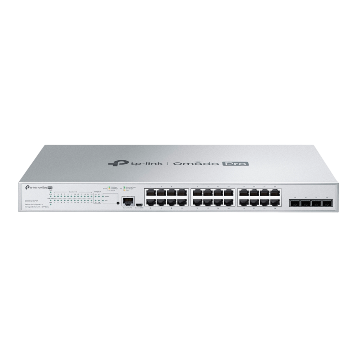 TP-Link Omada Pro S5500-24GP4F / Управляемый коммутатор уровня 2+ с 24 гигабитными портами PoE+ и 4 портами SFP