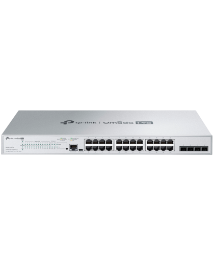 TP-Link Omada Pro S5500-24GP4F / Управляемый коммутатор уровня 2+ с 24 гигабитными портами PoE+ и 4 портами SFP