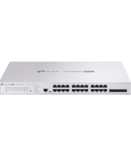 TP-Link Omada Pro S5500-24MPP4XF / Управляемый коммутатор с 24 портами PoE+ 2.5G L2+ и 4 слотами SFP+.
