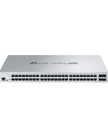 TP-Link Omada Pro S5500-48GP4F / Управляемый коммутатор уровня 2+ с 48 гигабитными портами PoE+ и 4 портами SFP
