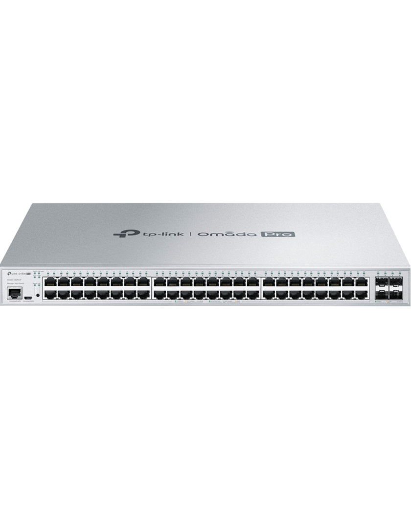 TP-Link Omada Pro S5500-48GP4XF / Управляемый коммутатор уровня 2+ с 48 гигабитными портами PoE+ и 4 портами SFP+