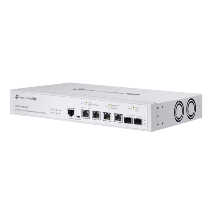 TP-Link Omada Pro S5500-4XHPP2XF / Управляемый коммутатор с 4 портами PoE++ 10GE L2+ и 2 слотами SFP+