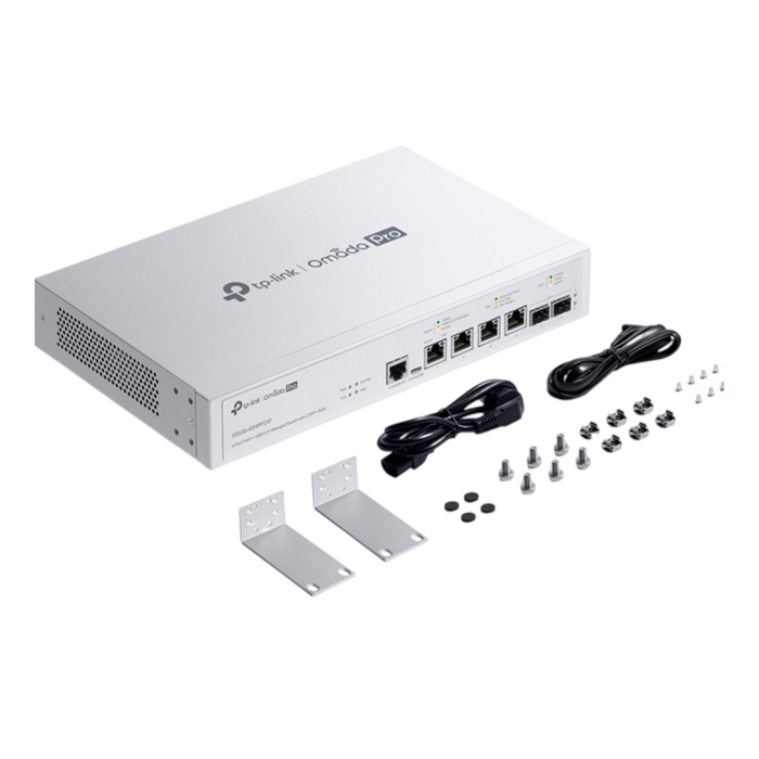 TP-Link Omada Pro S5500-4XHPP2XF / Управляемый коммутатор с 4 портами PoE++ 10GE L2+ и 2 слотами SFP+