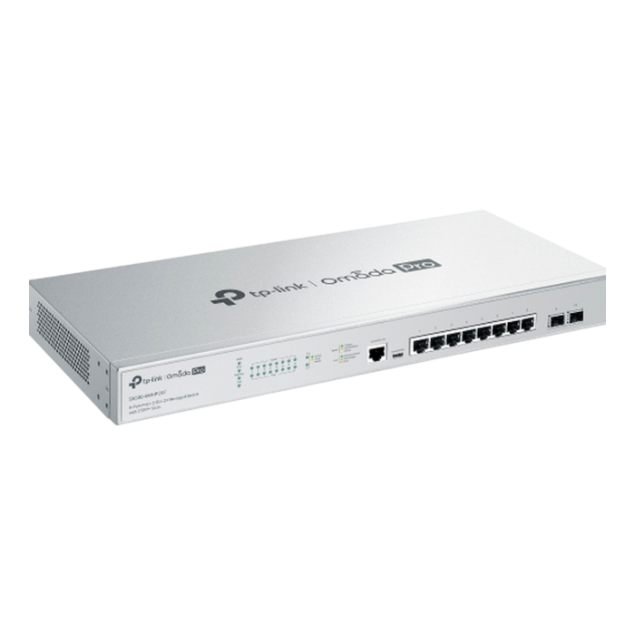 TP-Link Omada Pro S5500-8MHP2XF / Управляемый коммутатор с 8 портами PoE+ 2.5G L2+ и 2 слотами SFP+