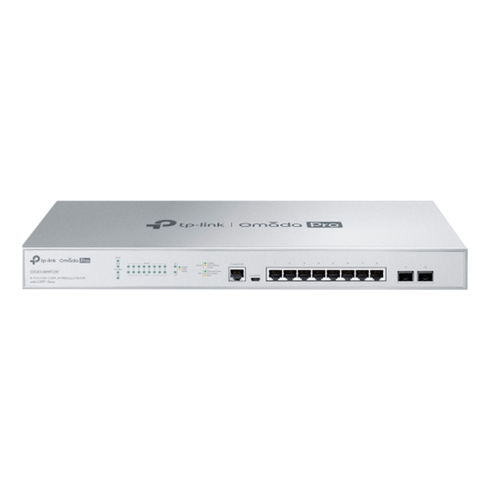 TP-Link Omada Pro S5500-8MHP2XF / Управляемый коммутатор с 8 портами PoE+ 2.5G L2+ и 2 слотами SFP+