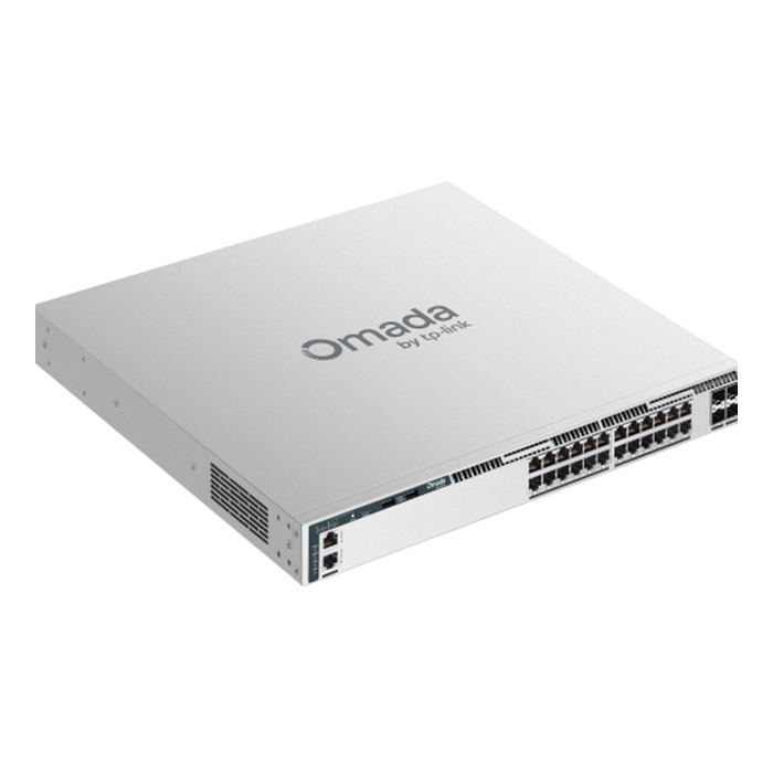 TP-Link Omada Pro S6500-24G4XF / 24‑портовый гигабитный управляемый стекируемый коммутатор L3 с 4 SFP+ слотами 10G