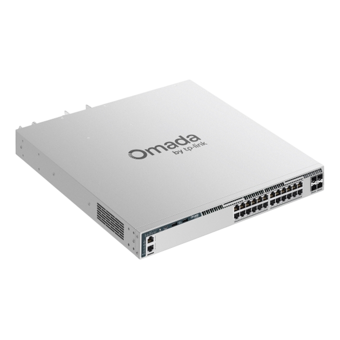 TP-Link Omada Pro S6500-24GP4XF / 24‑портовый гигабитный управляемый стекируемый РоЕ-коммутатор L3 с 4 SFP+ слотами 10G