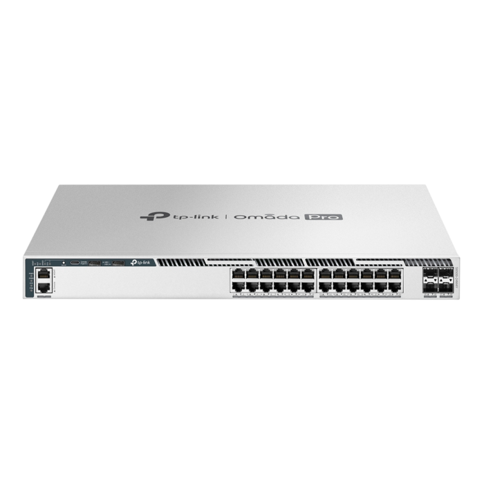 TP-Link Omada Pro S6500-24M4Y / 24‑портовый 2.5G управляемый стекируемый РоЕ-коммутатор L3 с 4 слотами 25G
