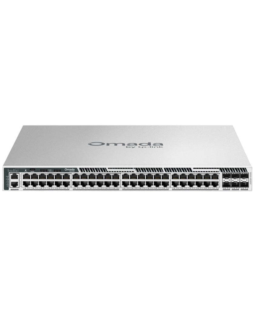 TP-Link Omada Pro S6500-48G6XF / Коммутатор 48‑портовый гигабитный управляемый стекируемый L3 с 6 SFP+ слотами 10G