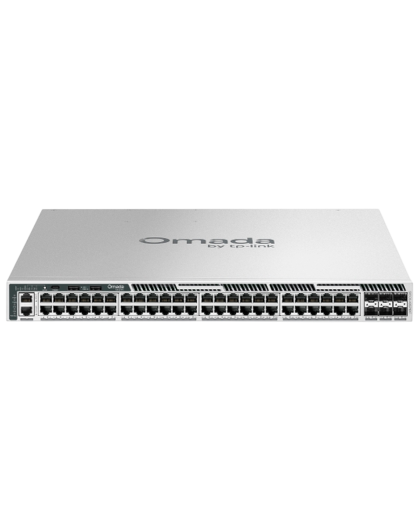 TP-Link Omada Pro S6500-48GP6XF / Управляемый коммутатор с 48 портами Gigabit Ethernet, поддержкой PoE+ и возможностью стекирования, уровнем L3, а также 6 слотами 10G.