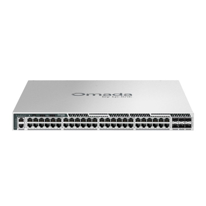 TP-Link Omada Pro S6500-48GP6XF / Управляемый коммутатор с 48 портами Gigabit Ethernet, поддержкой PoE+ и возможностью стекирования, уровнем L3, а также 6 слотами 10G.