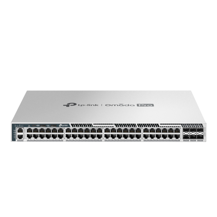 TP-Link Omada Pro S6500-48M6Y / Управляемый коммутатор L3 с 48 портами 2,5G, возможностью стекирования и 6 слотами 25G.