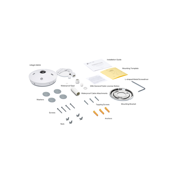 TP-Link VIGI InSight S655I / 5MP Сетевая ИК-камера "Fish-Eye"