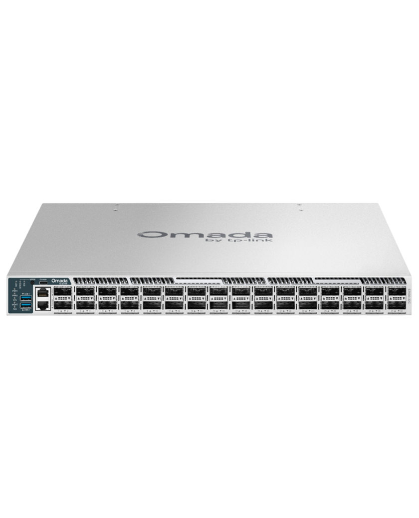TP-Link Omada Pro S7500-32C / Управляемый коммутатор ядра сети с 32 портами, поддержкой стекирования и скоростью 100 Гбит/с, уровень L3.