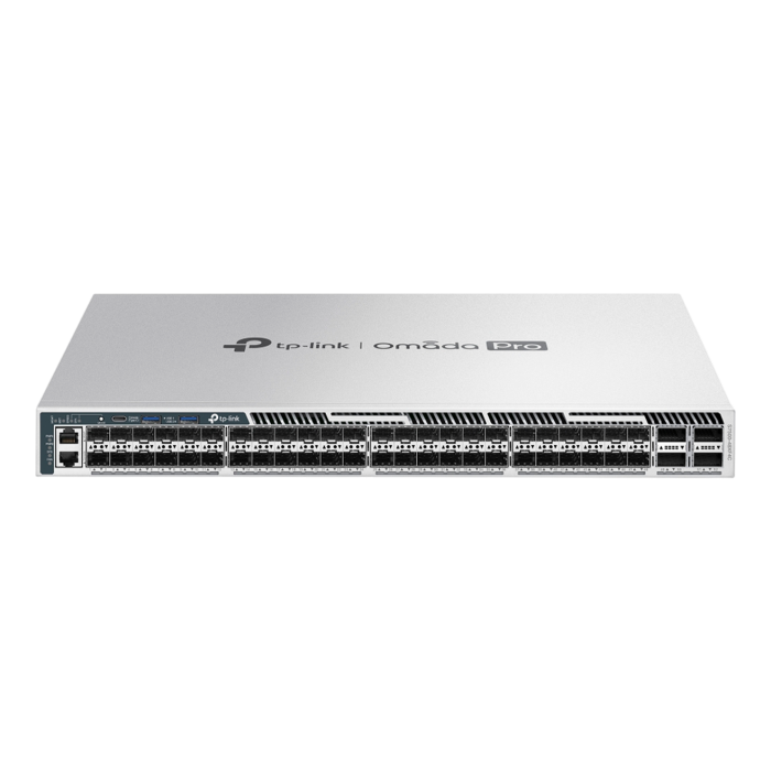 TP-Link Omada Pro S7500-48XF4C / Управляемый коммутатор агрегации L3 с 48 портами 10G, возможностью стекирования и 4 слотами 100G.
