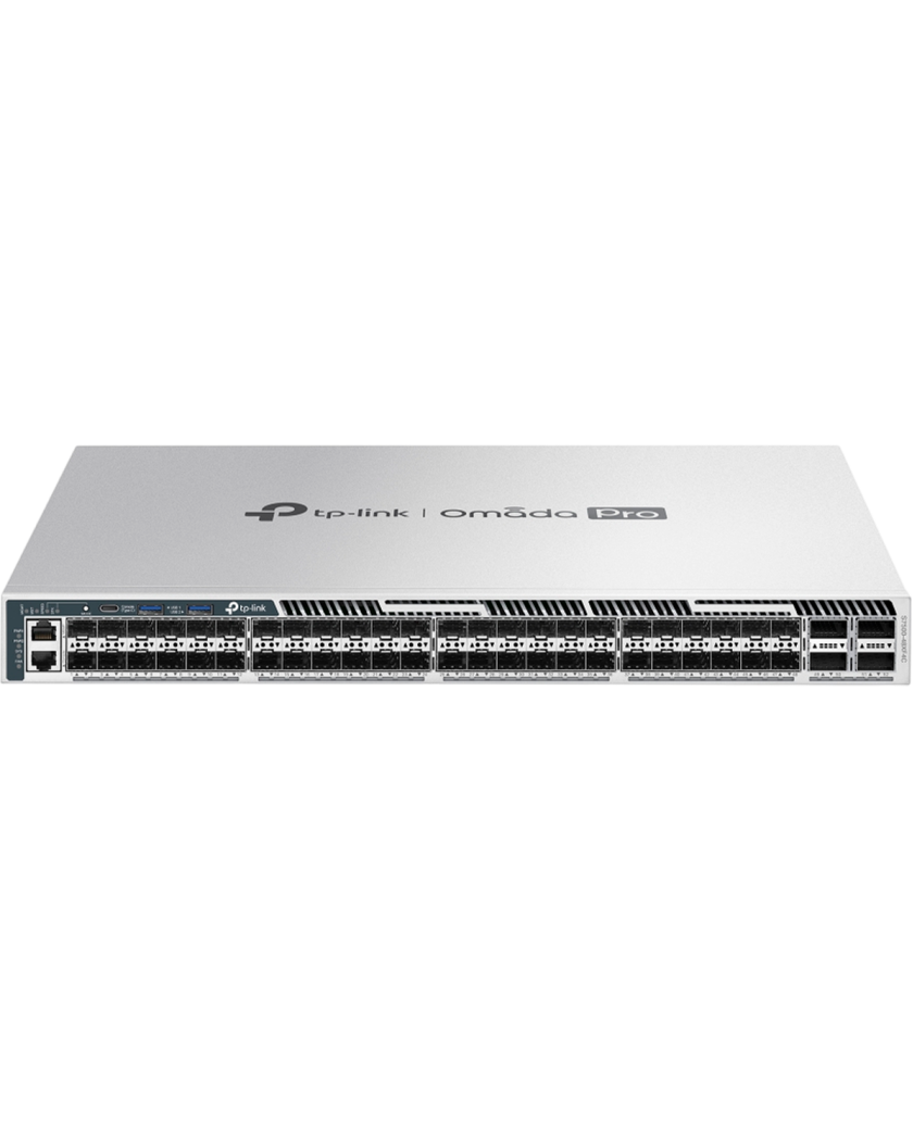 TP-Link Omada Pro S7500-48XF4C / Управляемый коммутатор агрегации L3 с 48 портами 10G, возможностью стекирования и 4 слотами 100G.