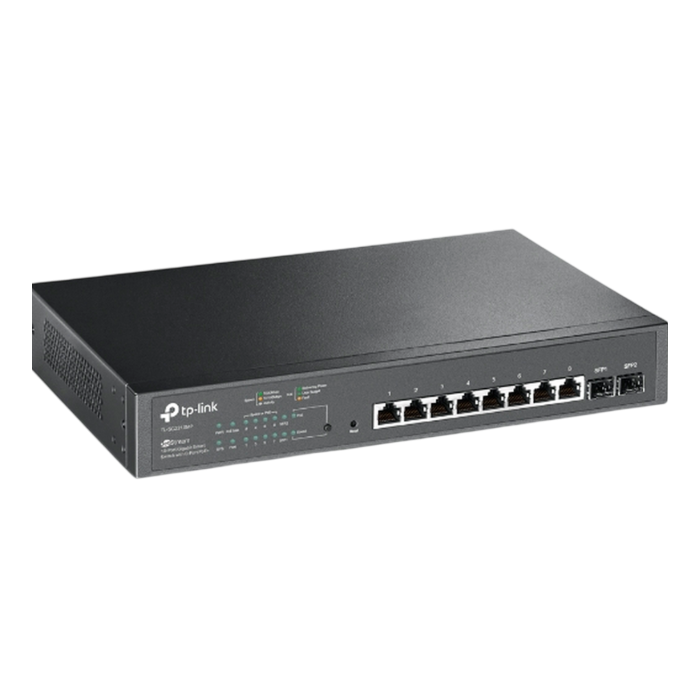 TP-Link Omada SG2210MP / Коммутатор РоЕ 8-портовый гигабитный управляемый Smart с 2 SFP-слотами