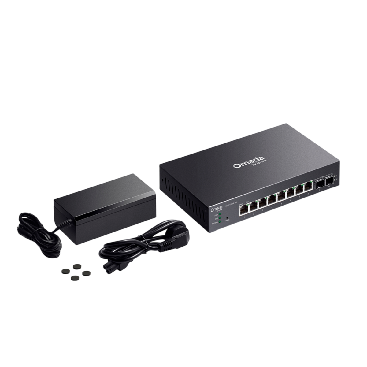 TP-Link Omada SG2210XMP-M2 /  Управляемый PoE-коммутатор Smart с 8 портами 2.5GBASE-T и 2 SFP+ слотами 10G
