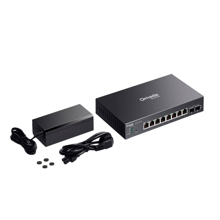 TP-Link Omada SG2210XMP-M2 /  Управляемый PoE-коммутатор Smart с 8 портами 2.5GBASE-T и 2 SFP+ слотами 10G