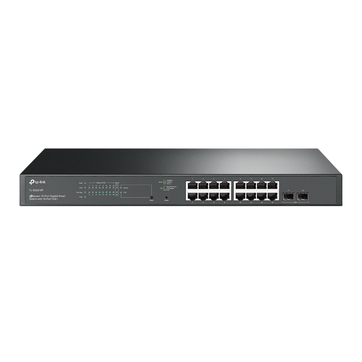 TP-Link Omada SG2218P / Коммутатор РоЕ 16-портовый гигабитный Smart с 2 SFP-слотами