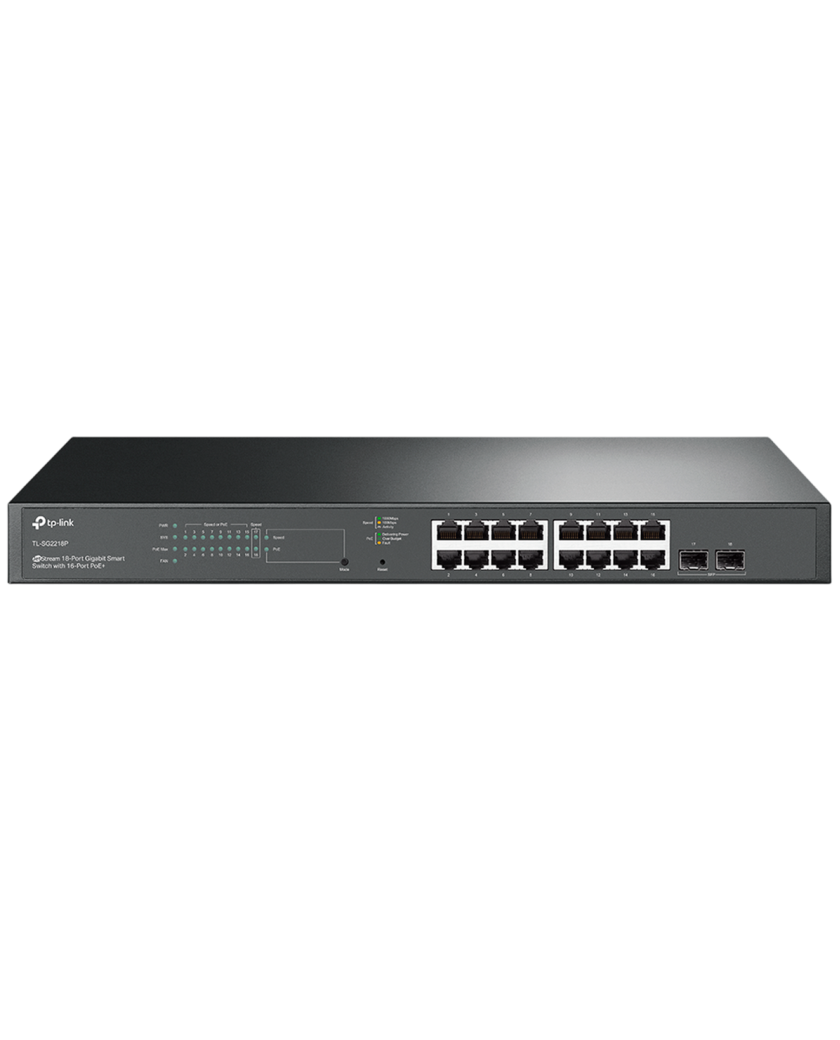 TP-Link Omada SG2218P / Коммутатор РоЕ 16-портовый гигабитный Smart с 2 SFP-слотами