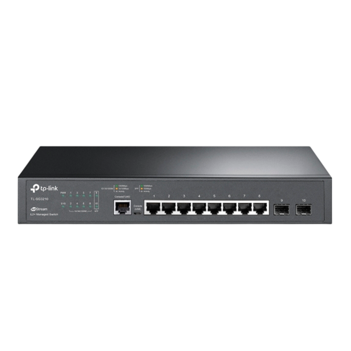 TP-Link Omada SG3210 / Коммутатор 8‑портовый гигабитный управляемый L2+ с 2 SFP‑слотами