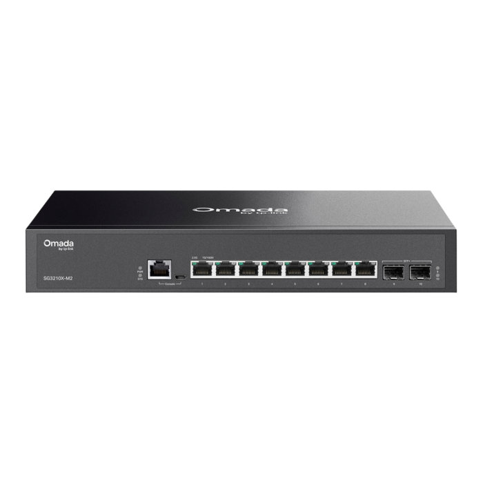 TP-Link Omada SG3210X-M2 / Коммутатор управляемый уровня 2+ с 8 портами 2,5 Гбит/с и 2 портами SFP+