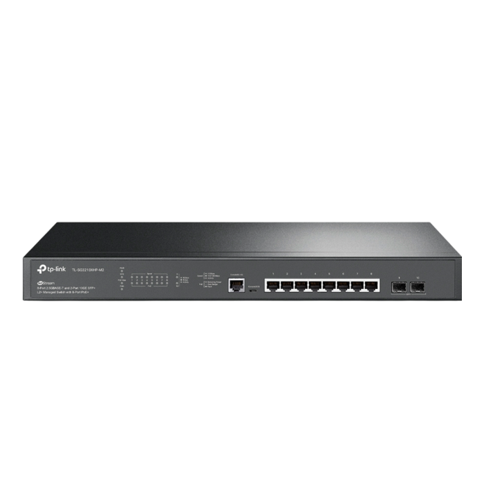 TP-Link Omada SG3210XHP-M2 / Коммутатор управляемый PoE L2+ с 8 портами 2.5GBASE-T и 2 SFP+ слотами 10G