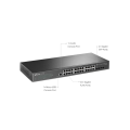 TP-Link Omada SG3428 / Управляемый коммутатор уровня 2+ с 24 гигабитными портами RJ45 и 4 портами SFP
