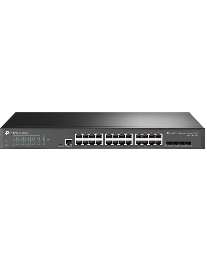 TP-Link Omada SG3428 / Управляемый коммутатор уровня 2+ с 24 гигабитными портами RJ45 и 4 портами SFP