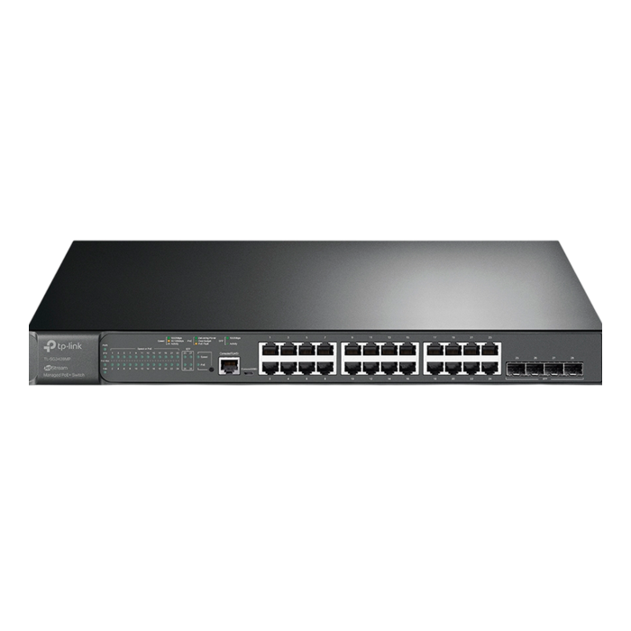 TP-Link Omada SG3428MP / 24‑портовый гигабитный управляемый РоЕ-коммутатор L2 с 4 SFP‑слотами