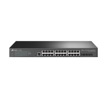 TP-Link Omada SG3428X / 24‑портовый гигабитный управляемый коммутатор L2+ с 4 SFP+ слотами 10G