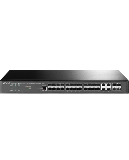 TP-Link Omada SG3428XF / 24‑портовый гигабитный управляемый SFP-коммутатор L2+ с 4 SFP‑слотами